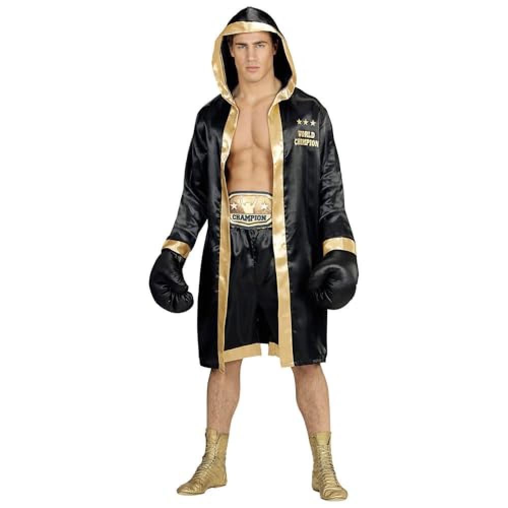 (TG. XL) "WORLD BOXING CHAMPION" (hooded robe, shorts, belt, boxing gloves) - (X