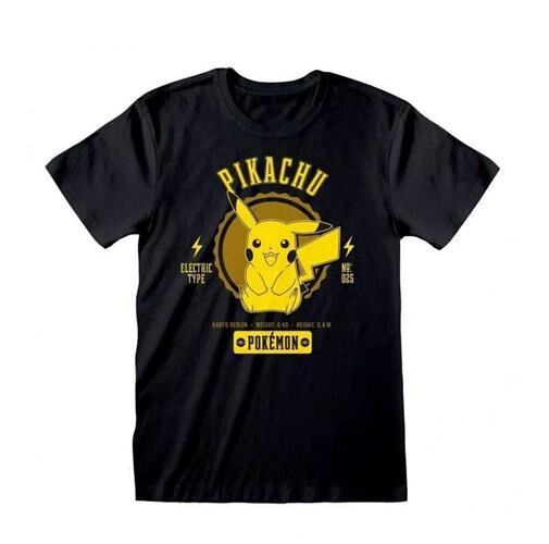 Heroes Inc. - Maglietta T-shirt Pokemon Collegiate Pikachu Taglia L