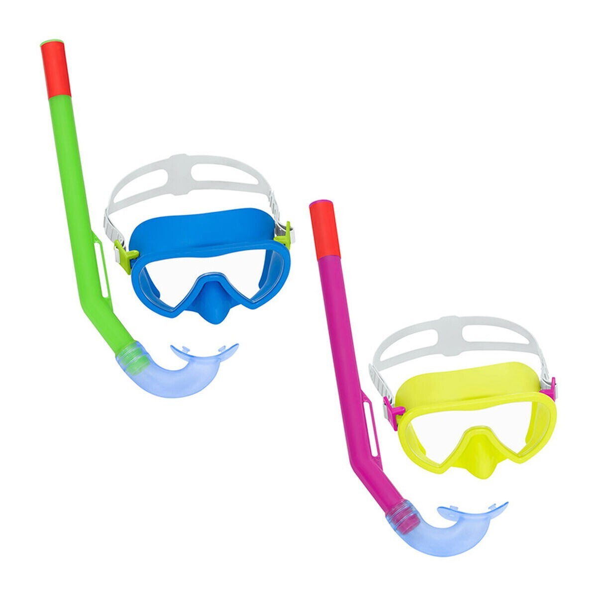 Occhialini da Snorkeling e Boccaglio per Bambini Bestway Giallo