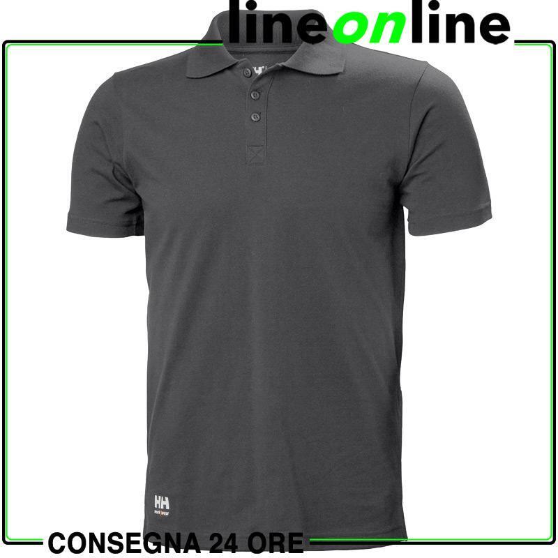 Polo da lavoro Helly Hansen Classic Polo 79167-Grigio Scuro-L