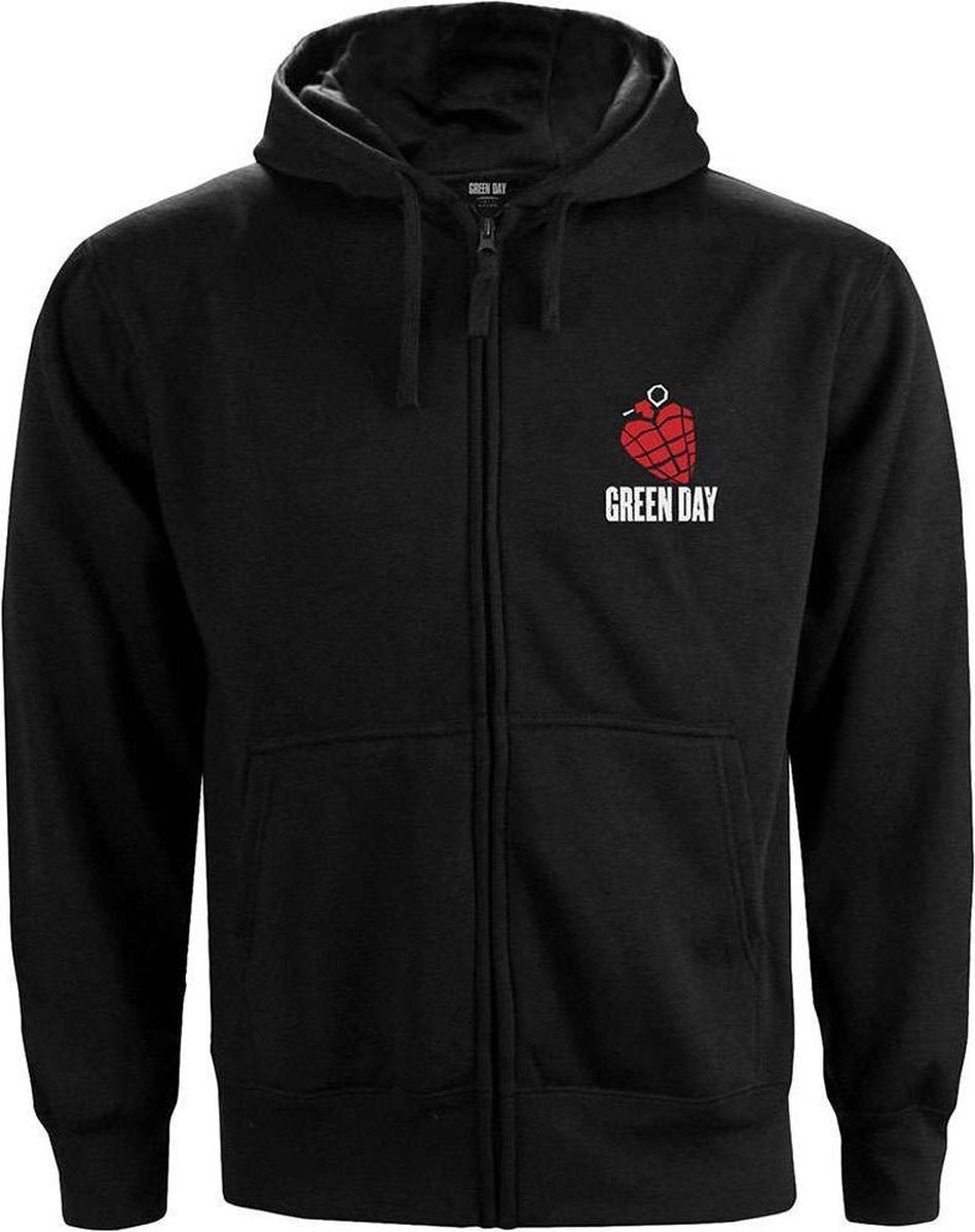 Abbigliamento Green Day: American Idiot (Back Print) (Felpa Con Cappuccio Donna