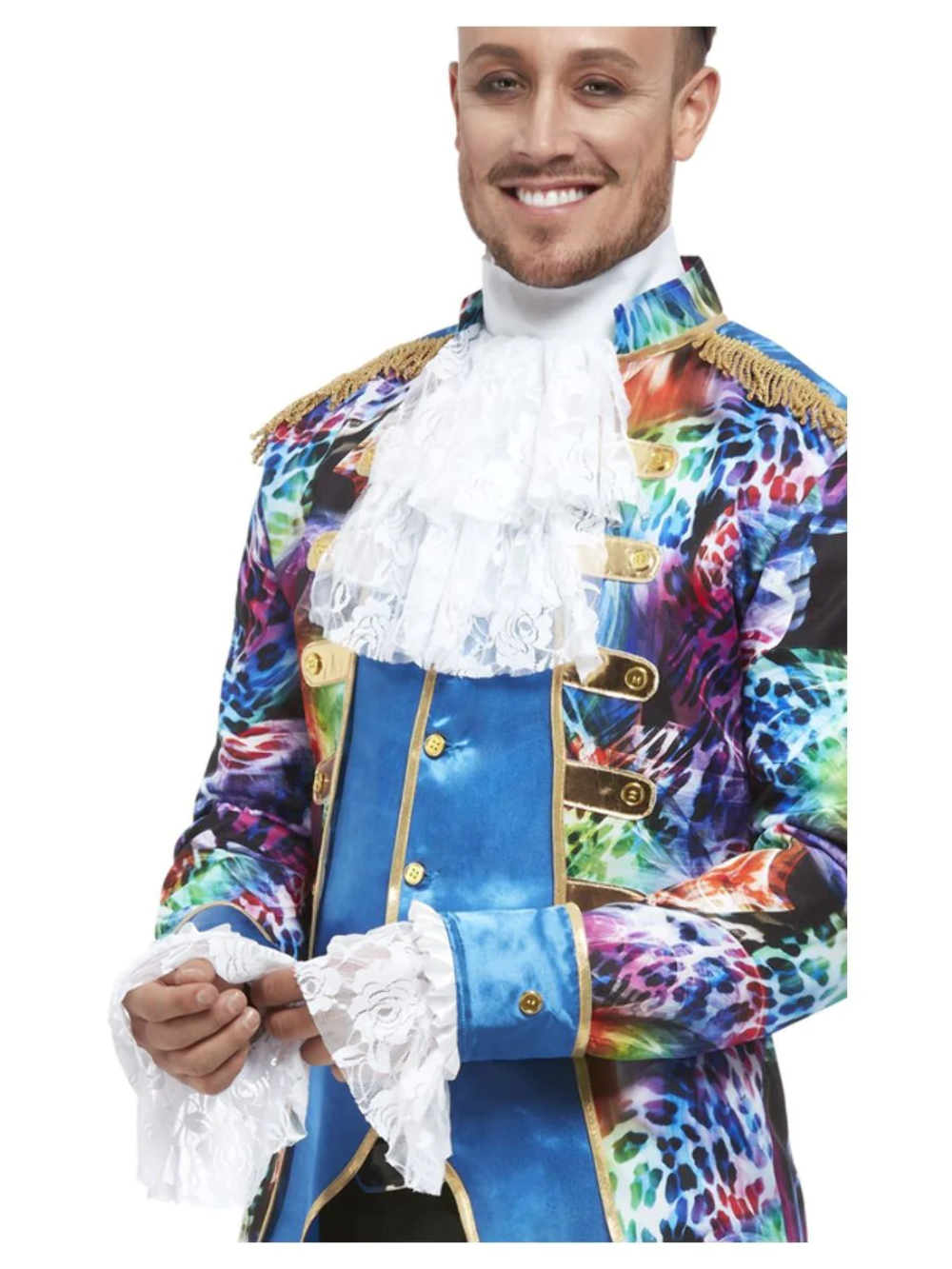 Foulard & Polsino Set Austin Powers Uomo 1980s 70s Accessorio Vestito Carinval