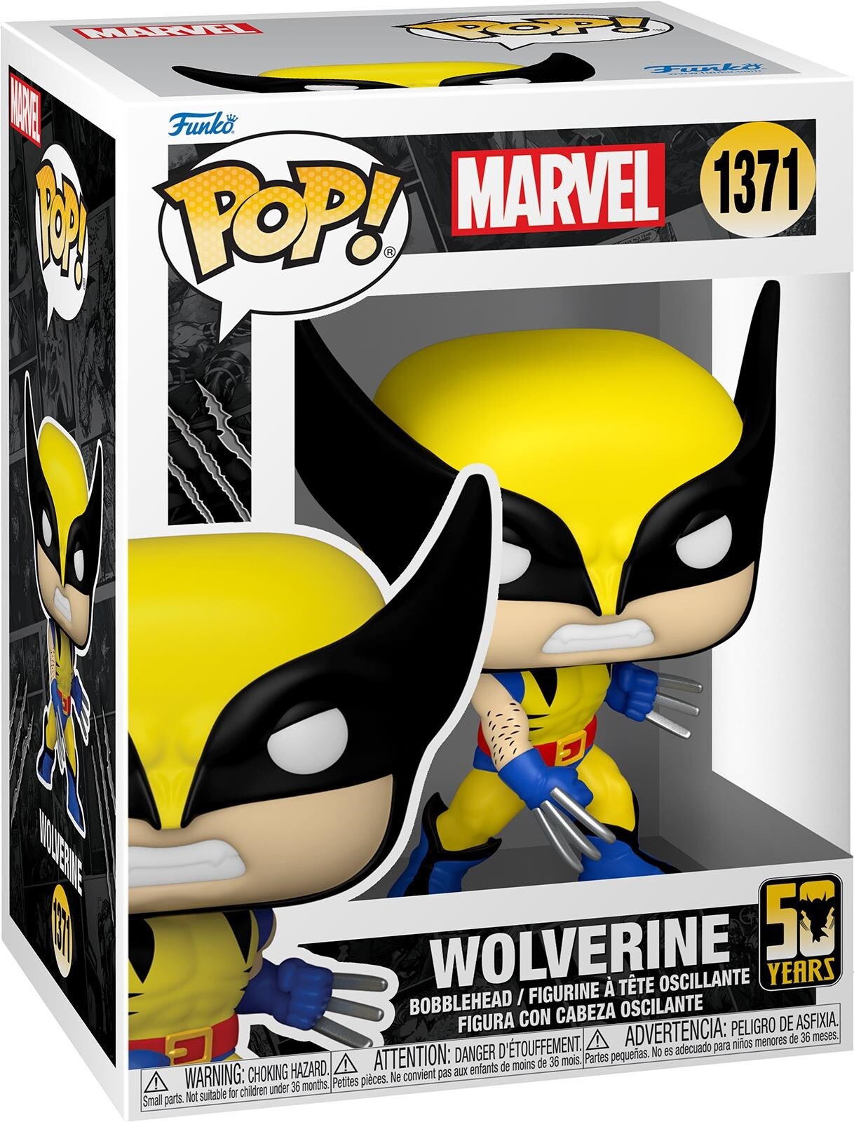 7056481 Merchandising Marvel: Funko Pop! - 50Th Anniversary - Wolverine (Vinyl F