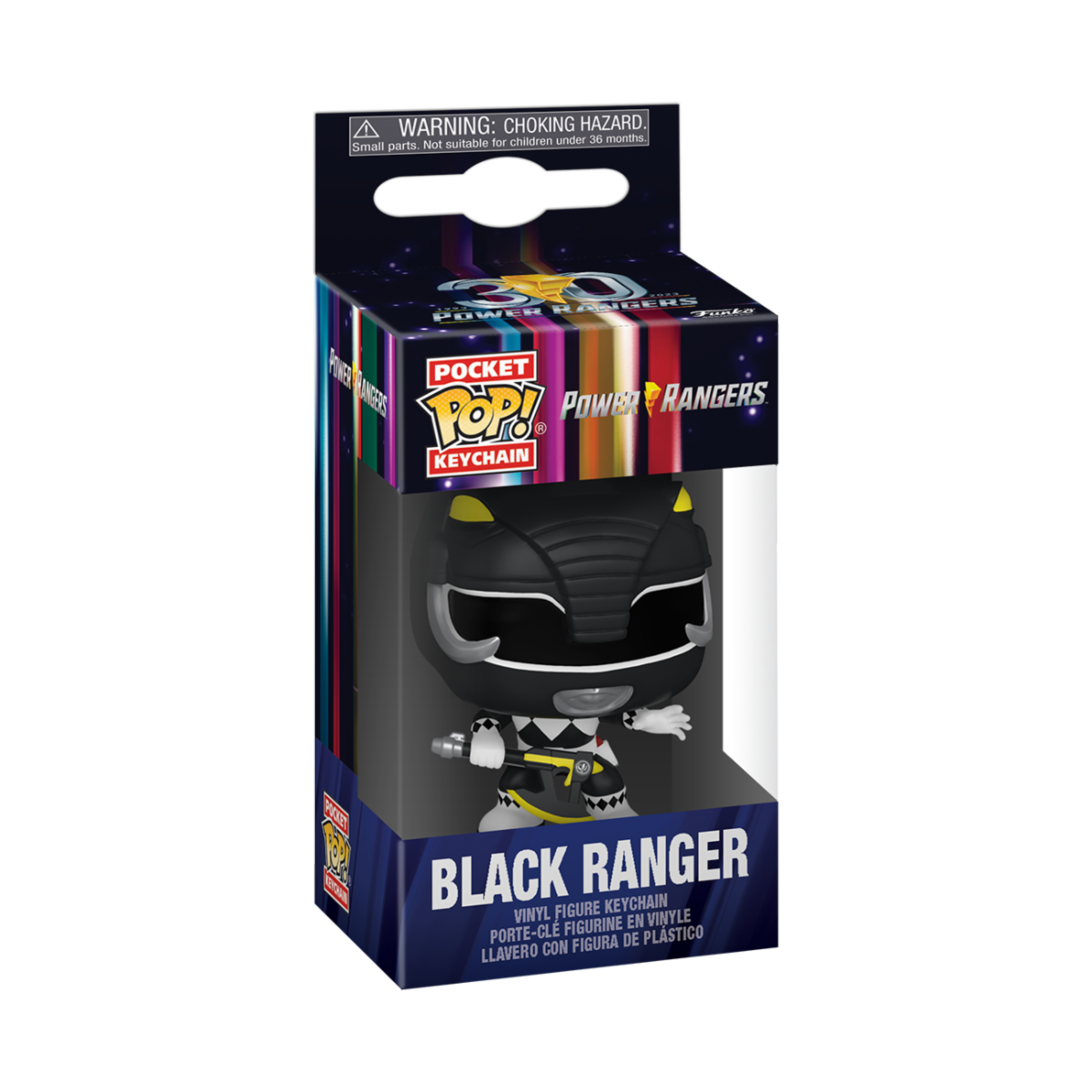 7024786 Merchandising Mighty Morphin' Power Rangers: Funko Pop! Keychain - Black