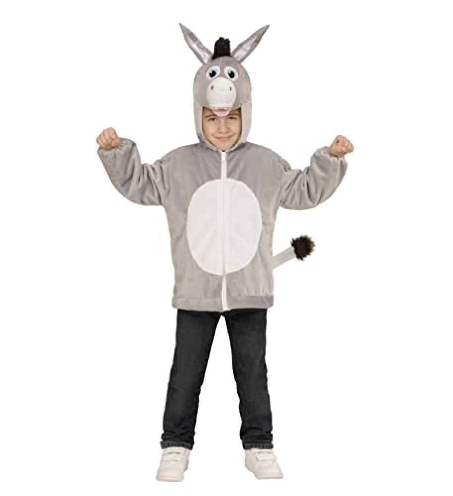 "DONKEY IN SOFT PLUSH" (hoodie with mask) - (104 cm / 2-3 Years) - NUOVO