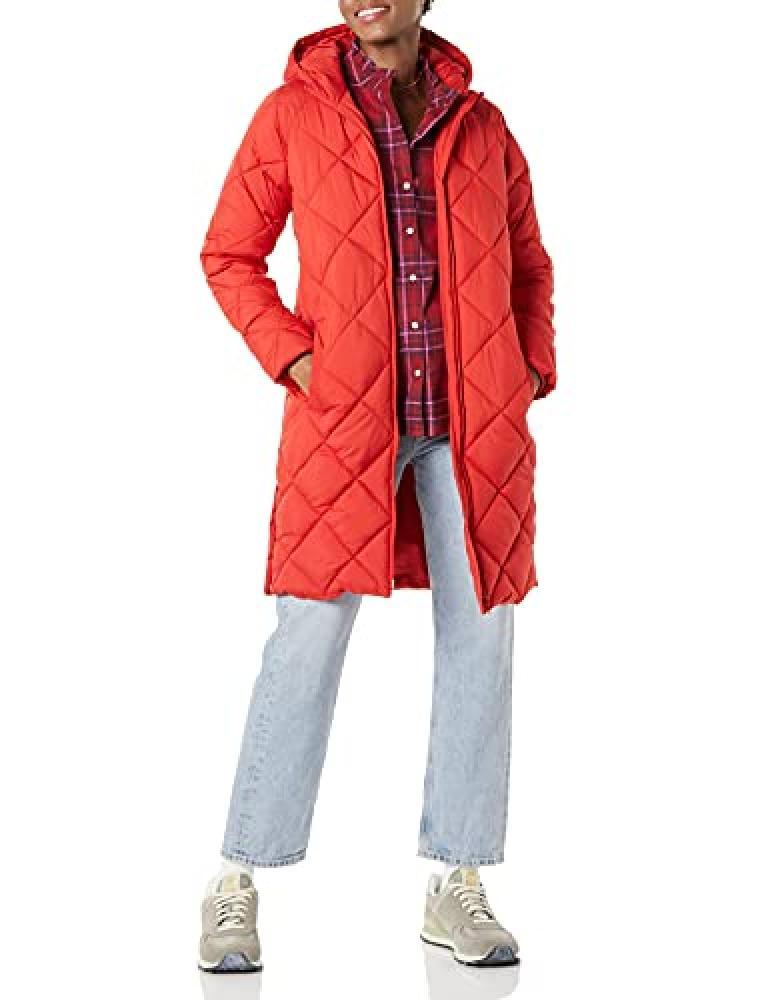 (TG. M) Amazon Essentials Heavy Weight Diamond Quilted Knee Length Puffer Coat C