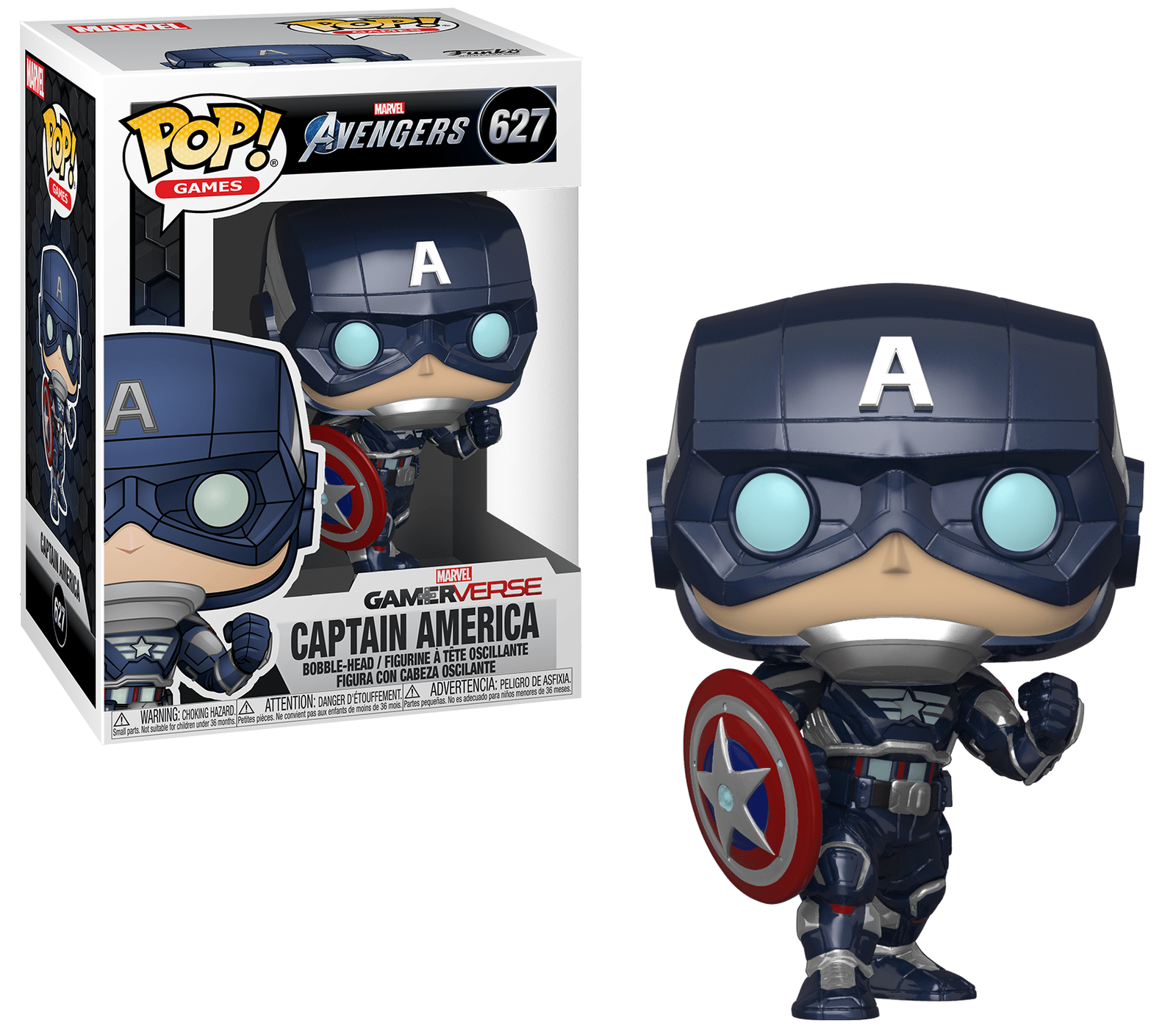7024787 Merchandising Marvel: Funko Pop! Games - Avengers - Captain America Game