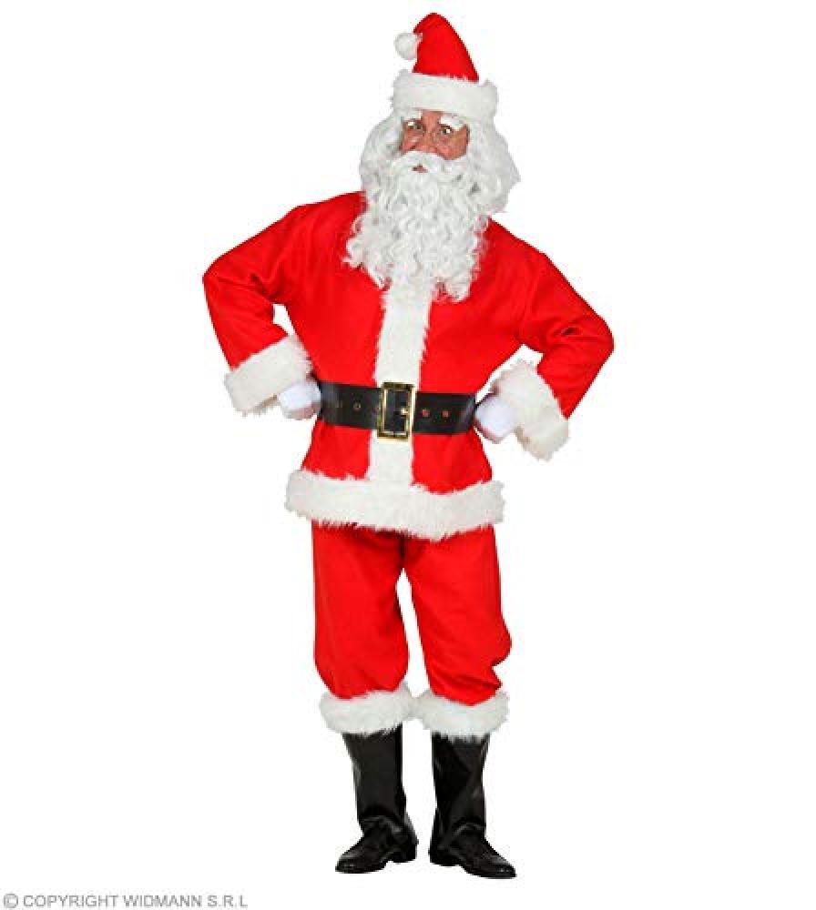 (TG. L-XL) "SANTA CLAUS" (jacket, pants, belt, boot covers, hat) - (L/XL) - NUOV