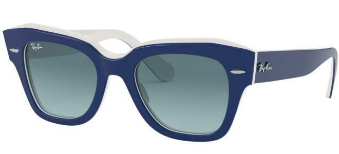 OCCHIALI DA SOLE SUNGLASSESS RAYBAN RB2186 Colore12993M BLUE ON WHITE 49
