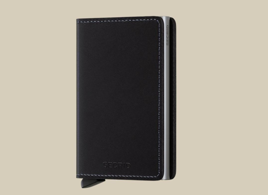 1x PORTAFOGLIO SECRID SLIM WALLET STYLE ORIGINAL BLACK - PELLE NATURALE NERO