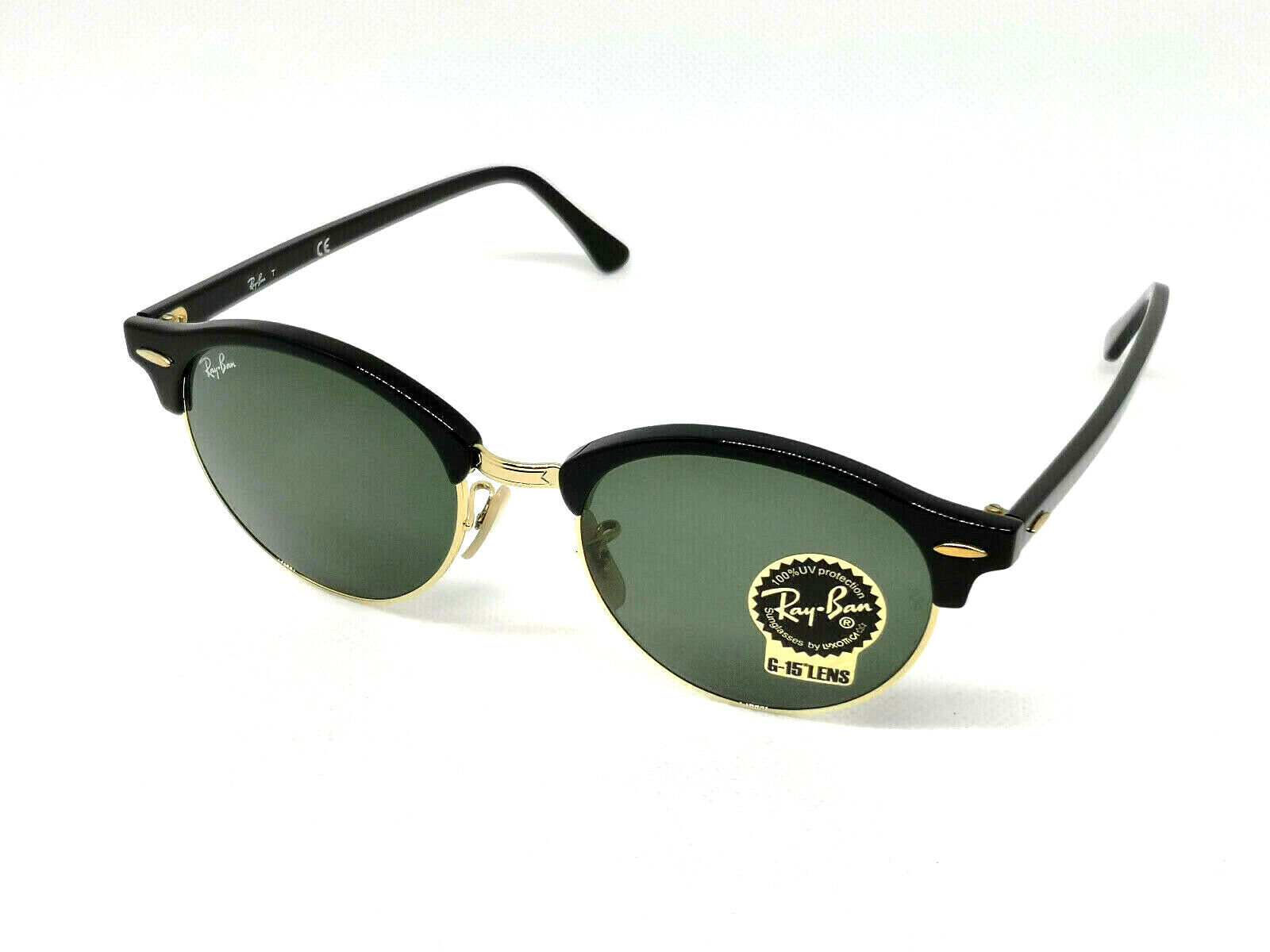 Ray-Ban 4246 CLUBROUND occhiali da sole round black sunglasses sonnenbrille