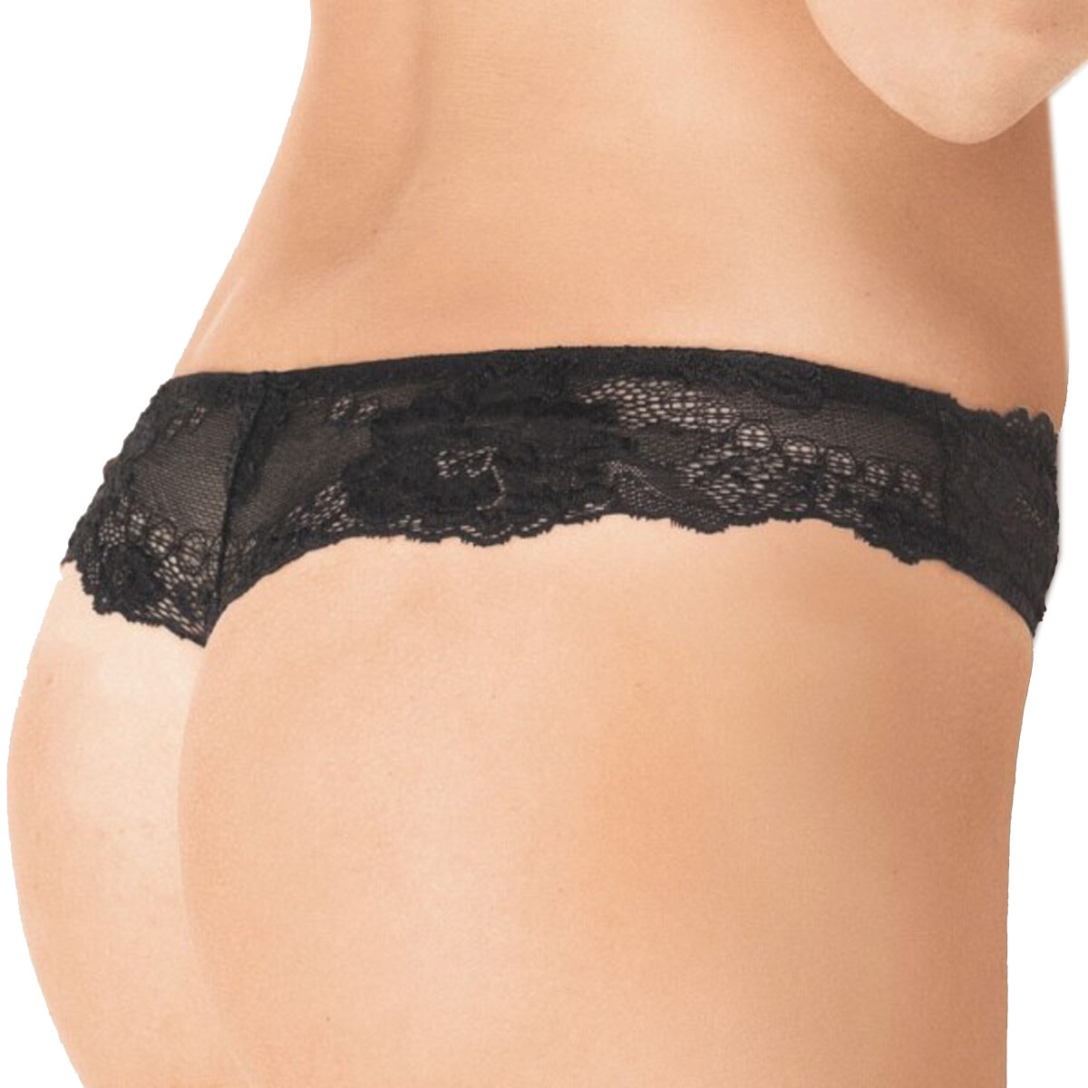 Slip Perizoma Mutanda intimo lingerie Pizzo Elastico My class  taglie 2-5 nero