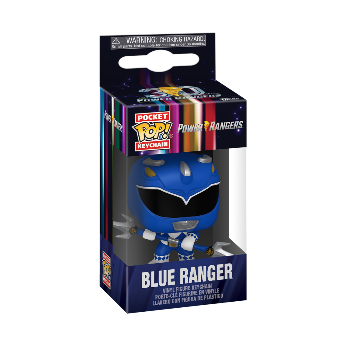 7024786 Merchandising Mighty Morphin' Power Rangers: Funko Pop! Keychain - Blue
