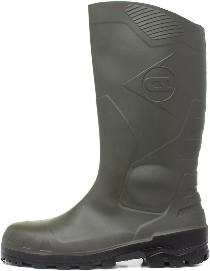 Dunlop Gummistiefel kniehoch S5, Stivali di Gomma Donna, EU/UK Verde 44 EU