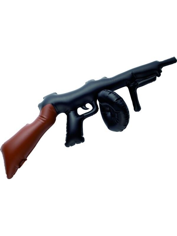 20s 1920s Gangster Gonfiabile Tommy Gun Giocattolo 75cm Costume Nuovo da Smiffys