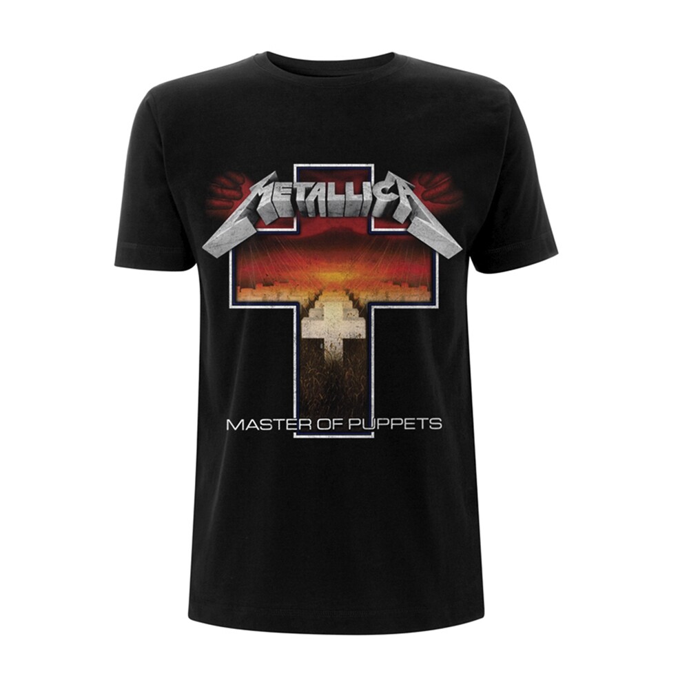 Abbigliamento Metallica: Master Of Puppets Cross (T-Shirt Unisex Tg. L)