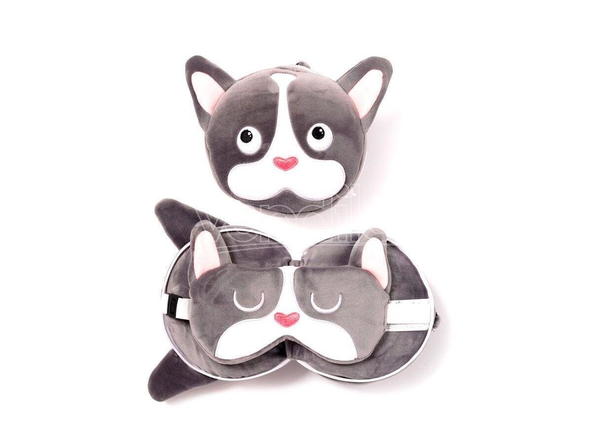 Relaxeazzz French Bulldog Da Viaggio Cuscino Eye Mask Puckator