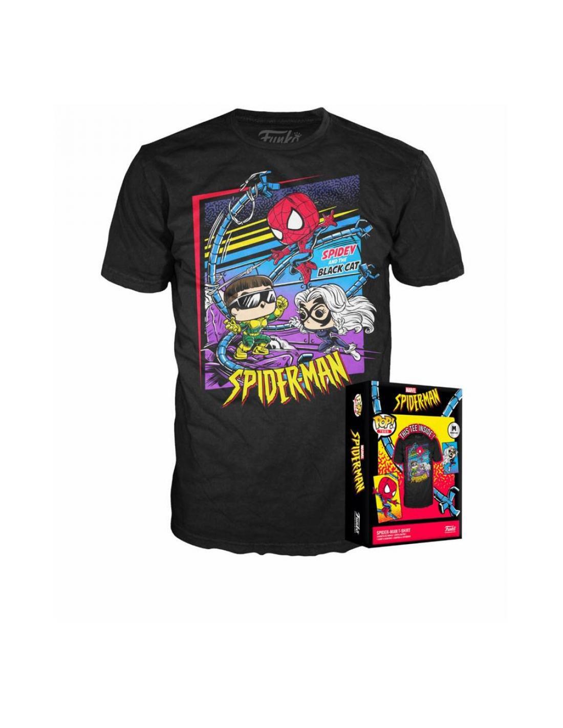 7024786 Abbigliamento Marvel: Funko Pop! Boxed Tee - Spidey Cat Doc (Tg. M)