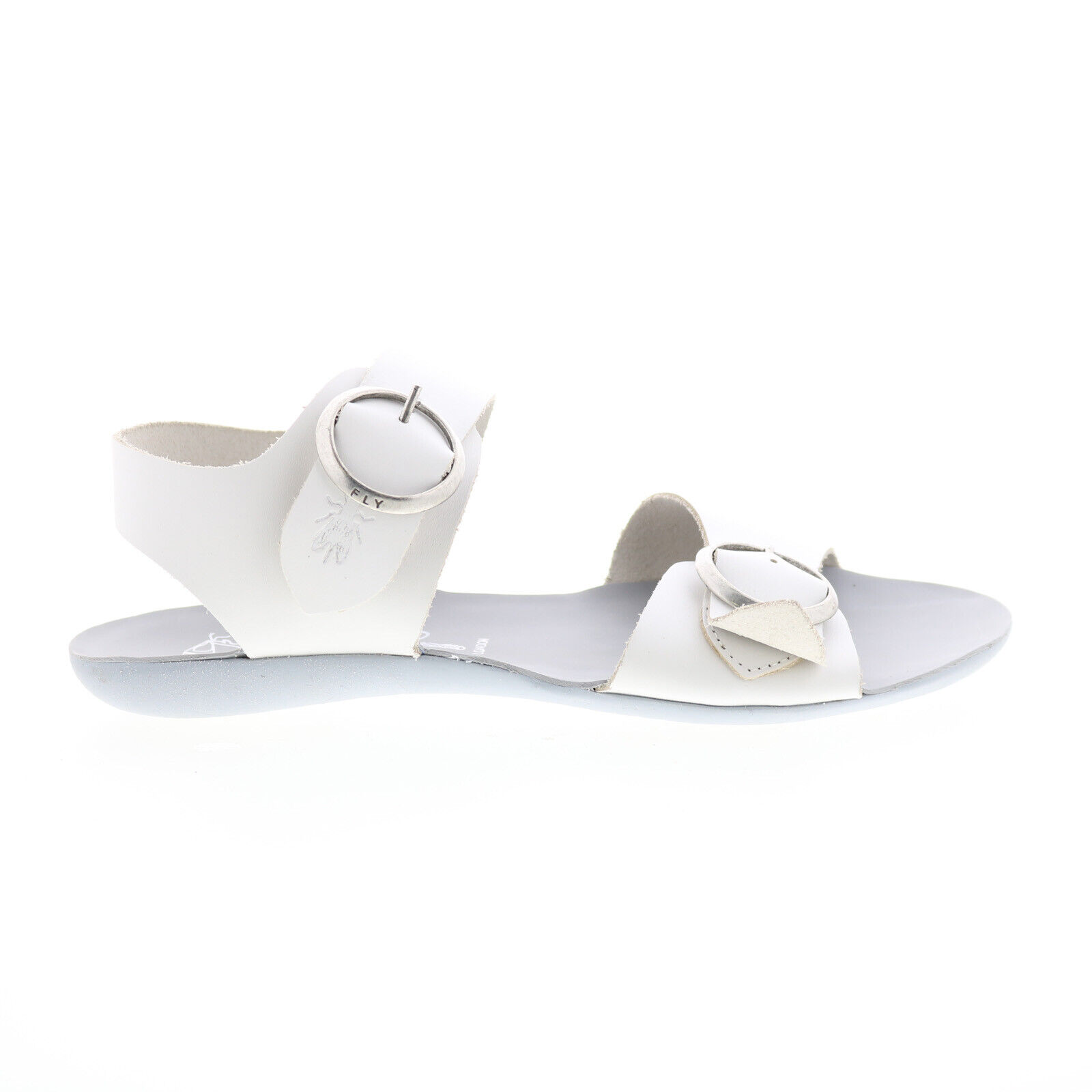 Fly London Masa MASA757FLY-001 Donna pelle Bianca Cinturino Sandali Scarpe 39