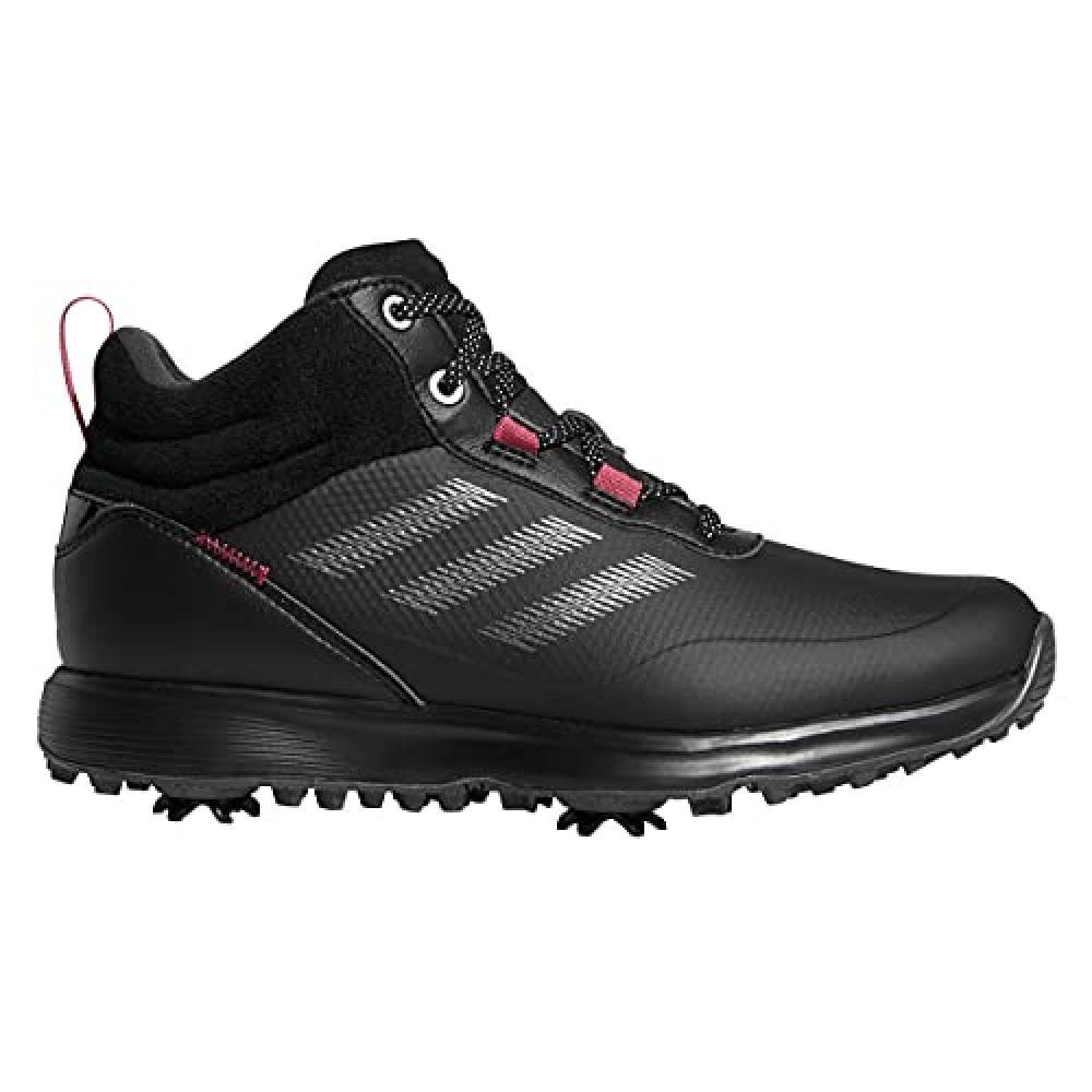 (TG. 36 EU) adidas S2G Mid, Golf Shoe Donna, Nero Rosa, 36 EU - NUOVO
