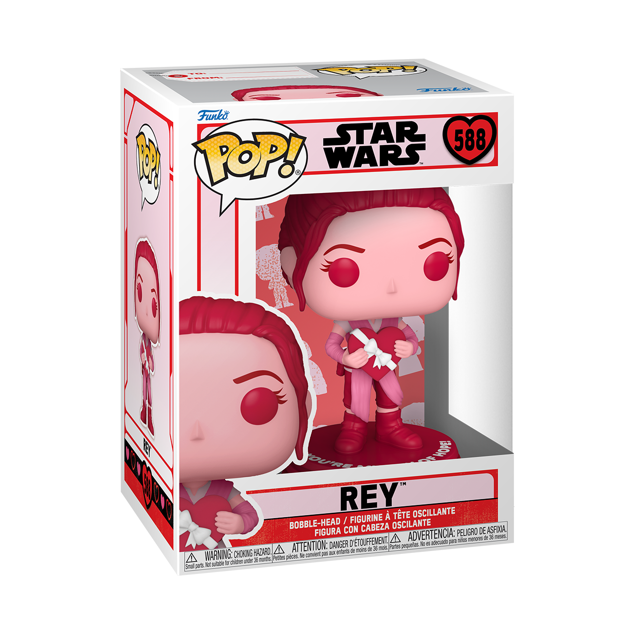 7024787 Merchandising Star Wars: Funko Pop! - Valentines S3 - Rey (Vinyl Figure