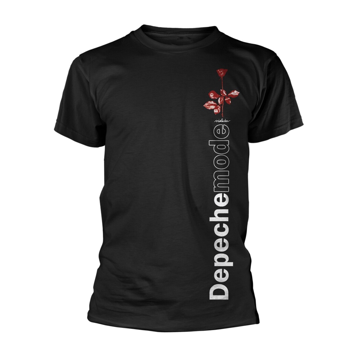 DEPECHE MODE - VIOLATOR SIDE ROSE BLACK T-Shirt X-Large