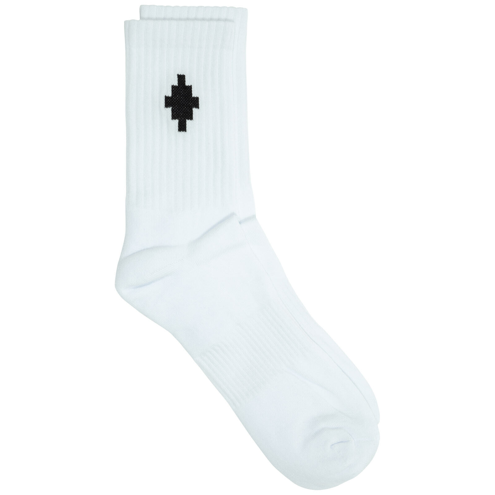 Marcelo Burlon calze uomo cross CMRA015C99KNI0010110 bianco White - Black