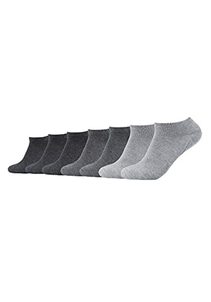 (TG. 35-38) Camano 3003 Ca-Soft Sneaker 7 Paar Calze, Grigio (Grau (Grey Combi 4