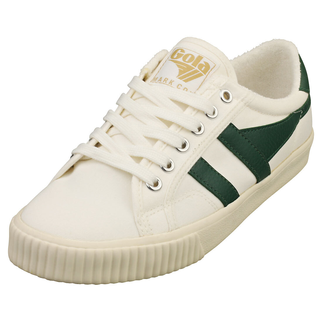 Gola Tennis Mark Cox Donna Off White Green Formatori Casuale - 39 EU