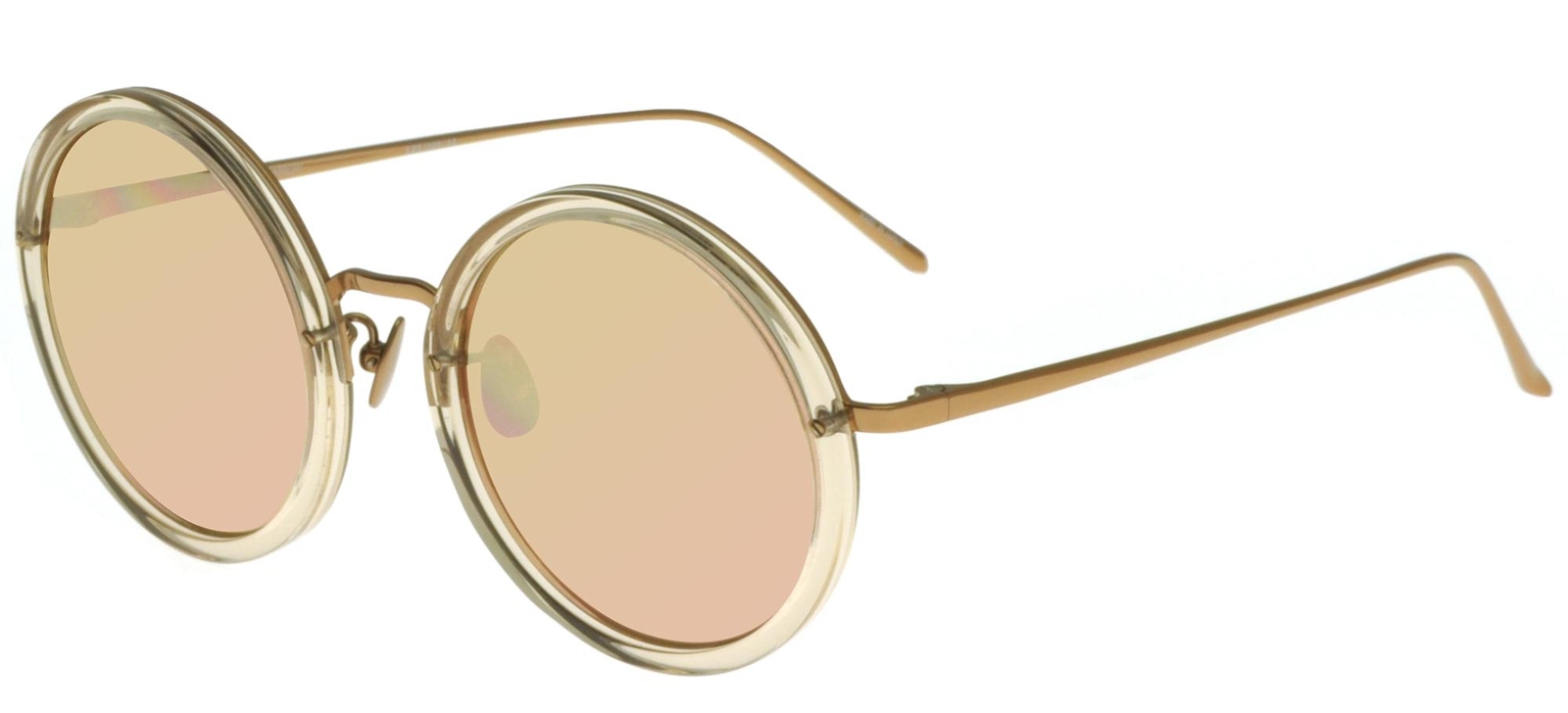 Linda Farrow 239 ASH ROSE GOLD/ROSE GOLD 51/22/145 Damen Sonnenbrillen