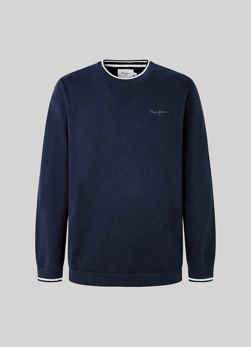 Pepe Jeans Maglia Mike Blu - Taglia L Abbigliamento Uomo Maglieria