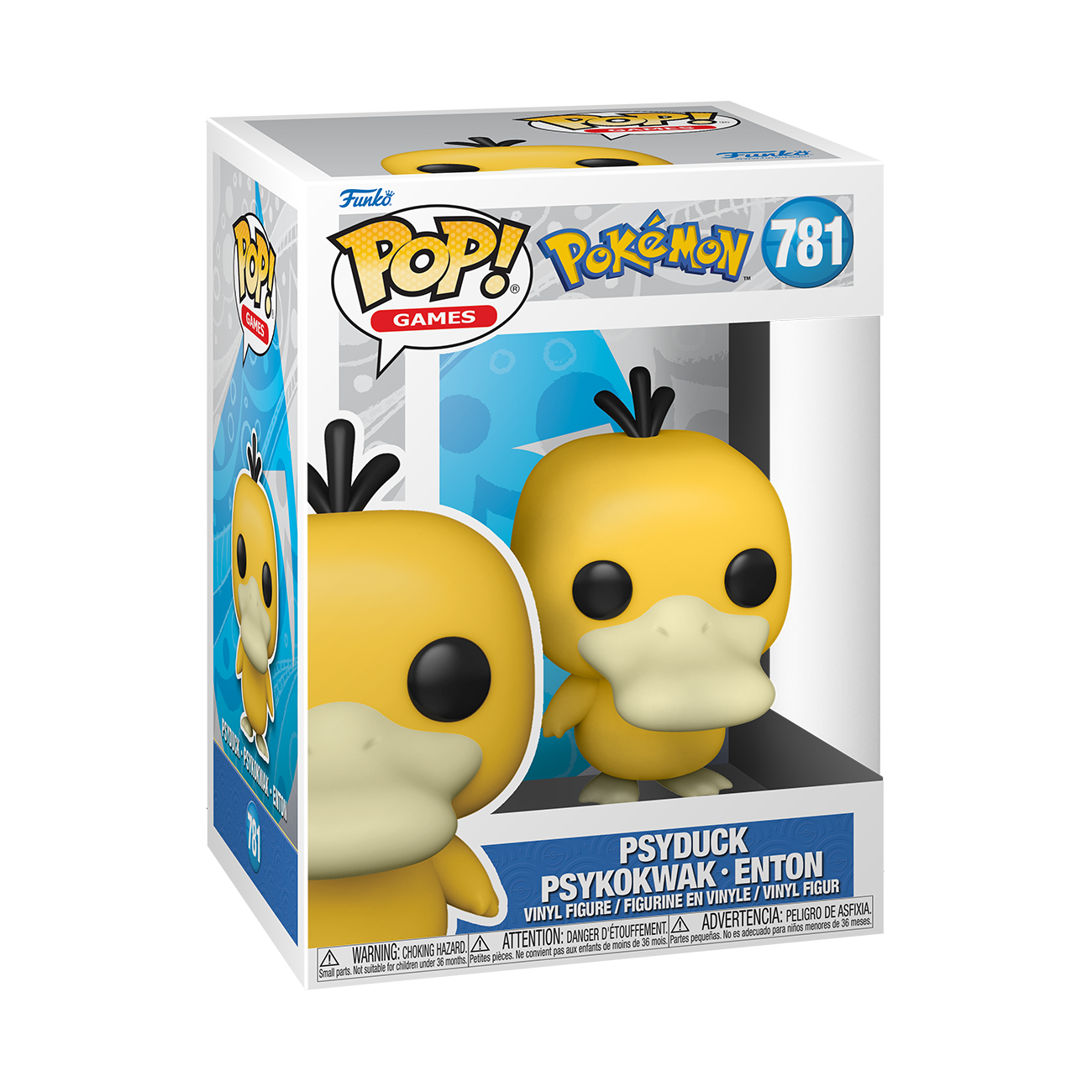 7029080 Merchandising Pokemon: Funko Pop! Games - Psyduck (Vinyl Figure 781)