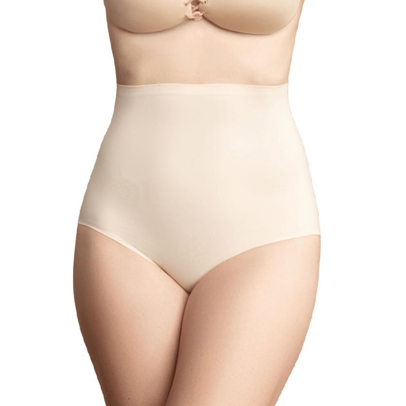 Bye-Bra - Culotte a Vita Alta Modellante con Imbottitura - Taglia S Beige