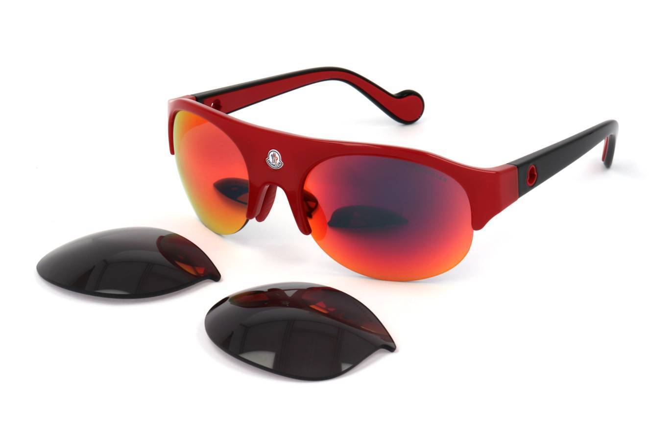 Occhiali da Sole Moncler ML0050 68C RED 60/20/135 Unisex