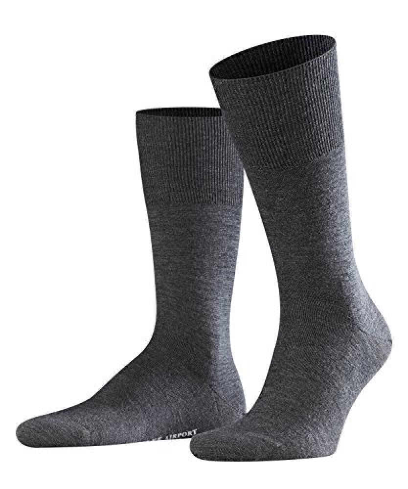 (TG. 45-46) Falke Airport, Calze Uomo, Grigio, 45/46 - NUOVO