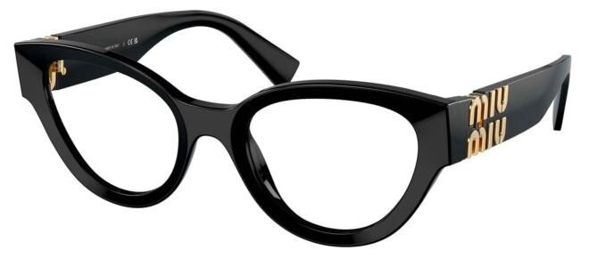 OCCHIALE DA VISTA EYEWEAR MIUMIU 0MU 01VV Colore 1AB1O1 BLACK-NERO CALIBRO 52