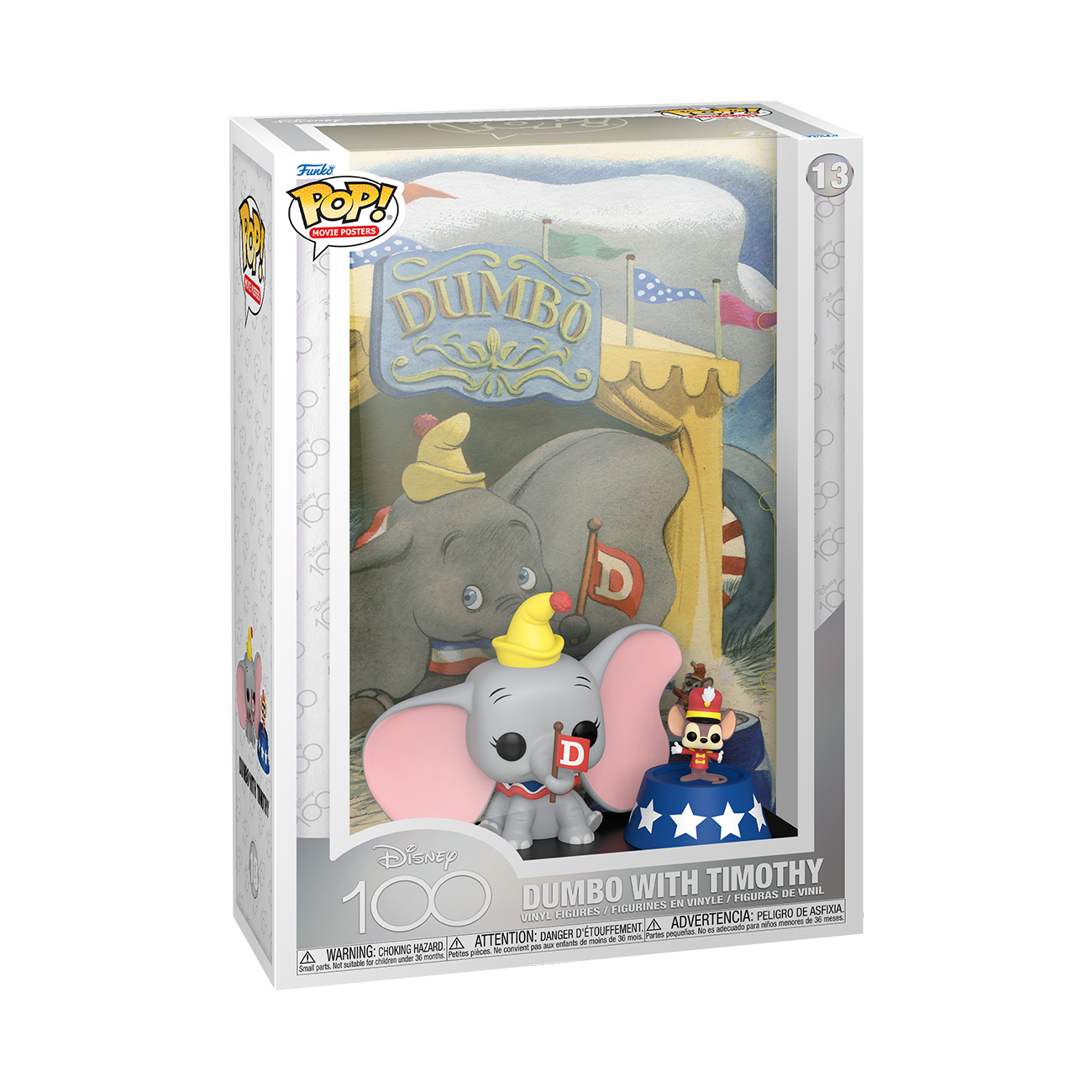 7024787 Merchandising Disney: Funko Pop! Movie Posters - 100 - Dumbo With Timoth