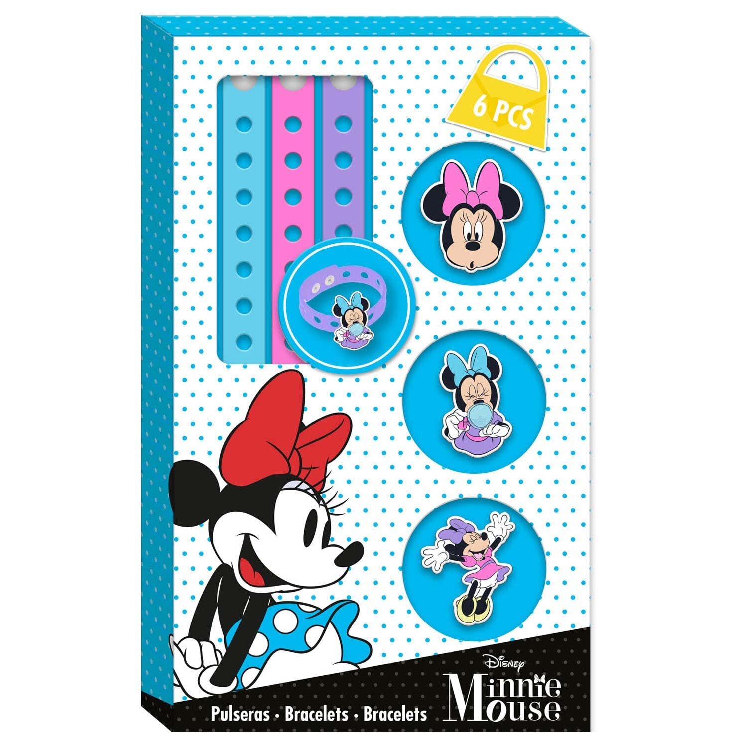 MINNIE SET 3 BRACELETS WITH CHARM CDU, único, Plastic, No Gemstone