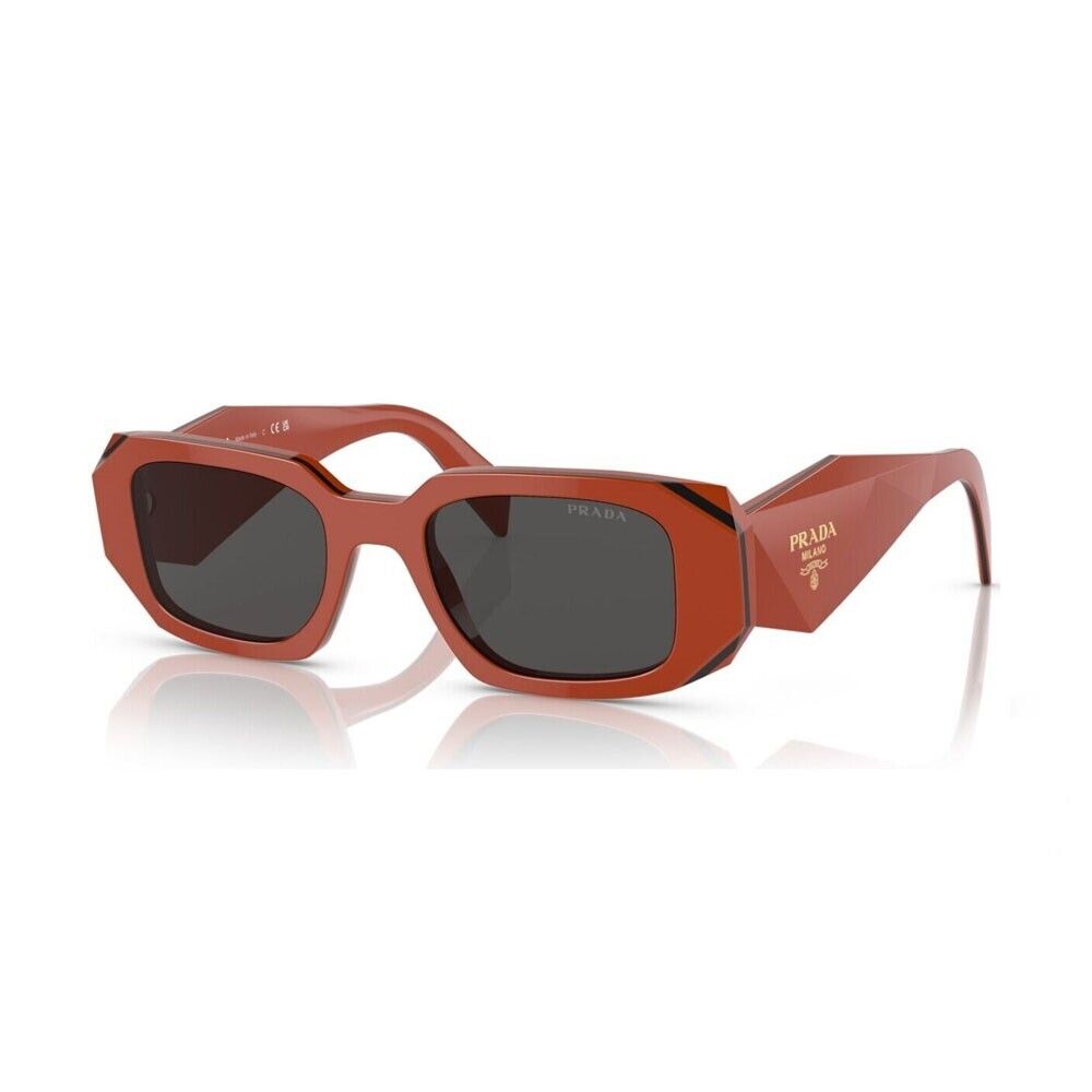 OCCHIALE DA SOLE NEW Prada PR17WS-12N5S0-49 12N5S0 - Arancione Red Sunglasses