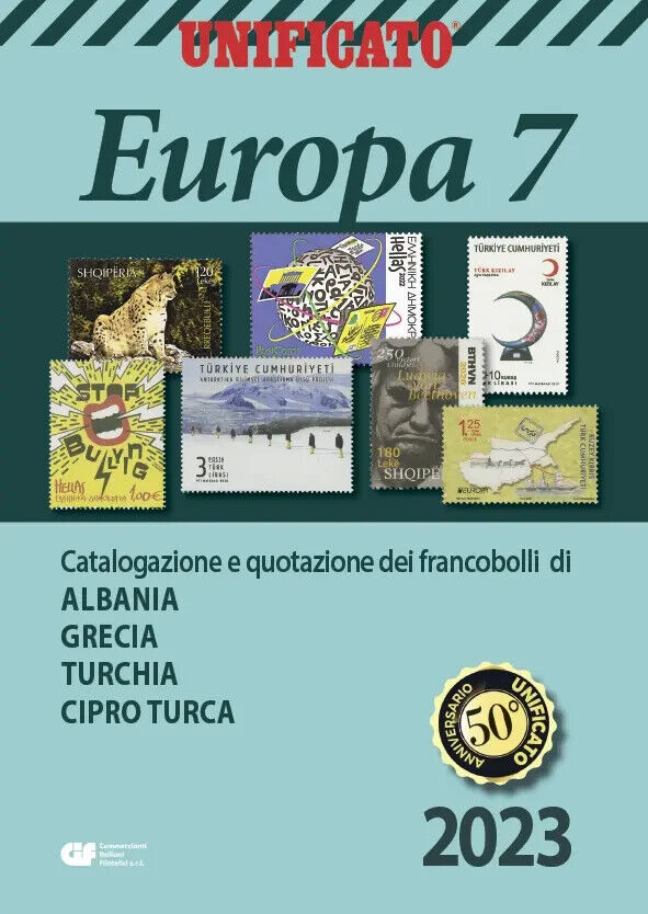 CATALOGO FRANCOBOLLI UNIFICATO EUROPA VOLUME 7  2023 nuovo