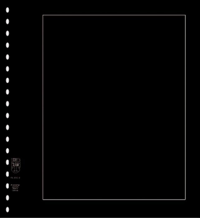 Lindner 802d Fogli Permaphil Cartone Nero 272 X 296 MM