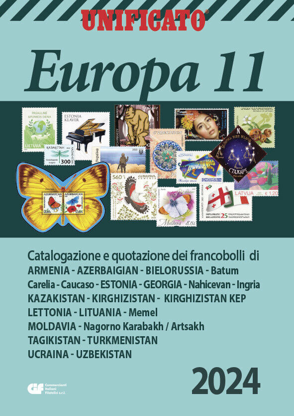 CATALOGO FRANCOBOLLI UNIFICATO EUROPA VOLUME 11 2024 nuovo