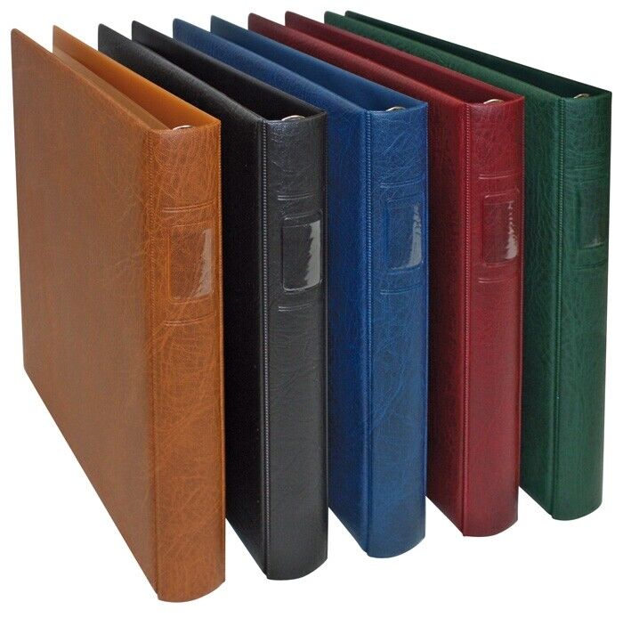 Lindner 1104-H Copertina Regolare Di 18 Anillas. Marron. 305 X 317 MM. Solo