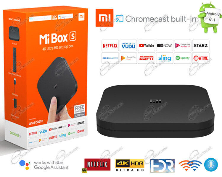 Xiaomi Android Smart TV Box 4K 2nd Gen Wi-Fi Netflix Primevideo Dazn Disney