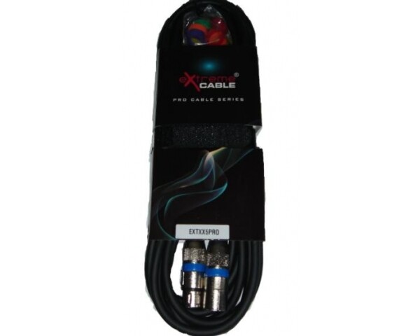 EXTREME CAVO MICROFONO/CASSE 5 METRI 1 CONNETTORE XLR MASCHIO 1 FEMMINA + STRAP