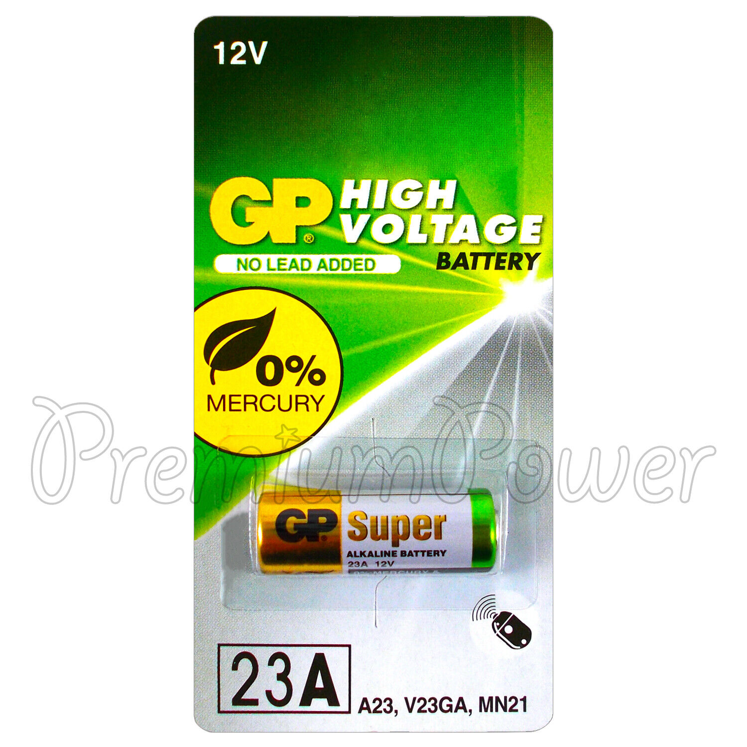 1 X Gp 23A Alcalino Super Batteria 12V MN21 A23 E23A V23GA 3LR50 LRV08 Pack Di 1