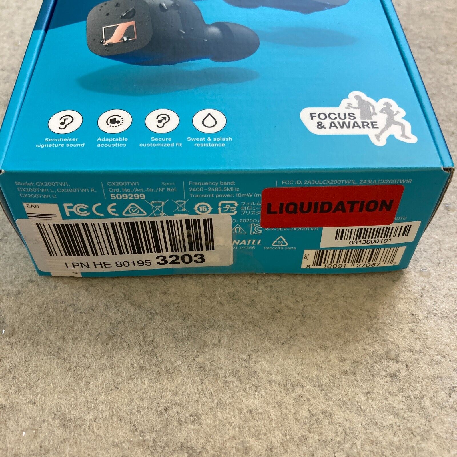 Sennheiser SPORT True Wireless Earbuds - Cuffie auricolari Bluetooth. 953203