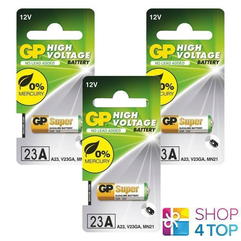 3 GP Alcalino Super Batteria 23A A23 MN21 V23GA 12V Exp 2023 1BL CHINA Nuovo