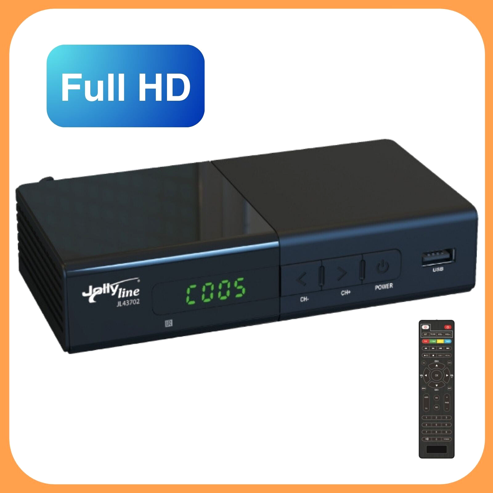 Decoder ricevitore digitale TERRESTRE dvb-t2 scart telecomando hdmi tv hd 1080