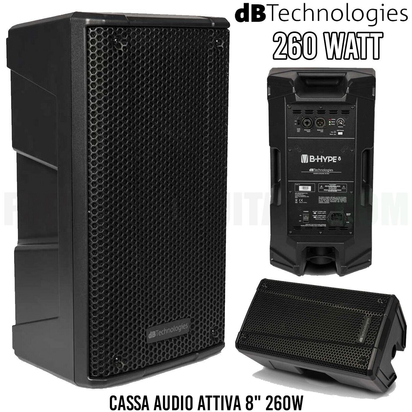 DB TECHNOLOGIES B-Hype 8 Cassa Audio Attiva 8" Pollici 260 WATT Professionale